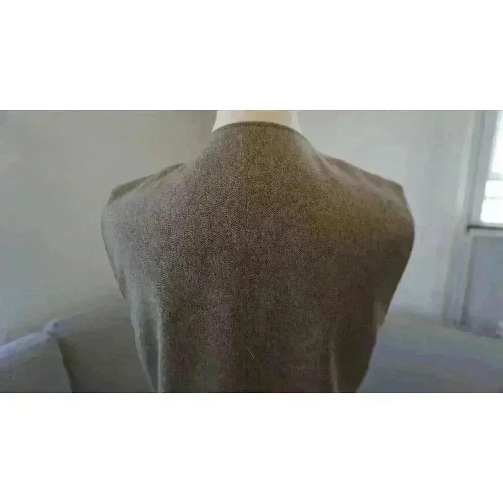 Joseph Abboud Men's Brown Wool Blend Vest, Size S - Picture 6 of 12